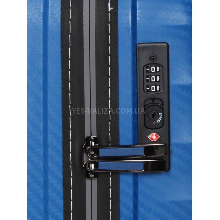 Чемодан малый S полипропилен синий 55х40х23+5см/52л/3.05кг/Airtex 242, фото 9