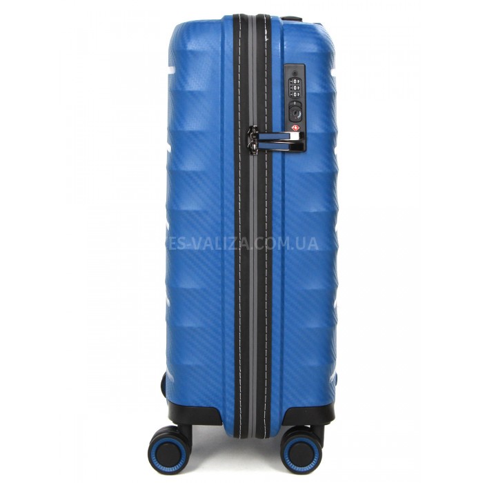 Чемодан малый S полипропилен синий 55х40х23+5см/52л/3.05кг/Airtex 242, фото 5