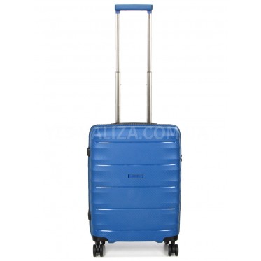Валіза мала S поліпропілен синя 55х40х23(+5)см/52л/3.05кг/Airtex 242