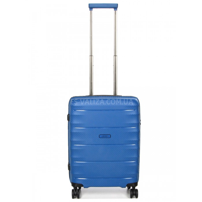 Чемодан малый S полипропилен синий 55х40х23+5см/52л/3.05кг/Airtex 242, фото 1
