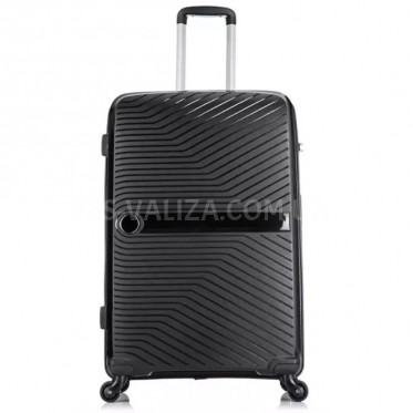 Валіза Airtex велика L поліпропілен чорна 75х48х29см/95л/4.2кг