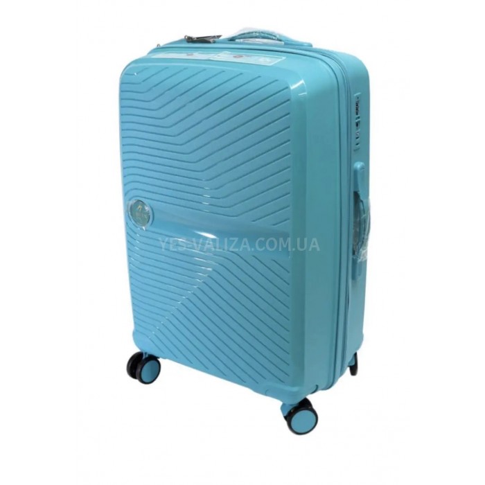Валіза Airtex велика L поліпропілен бірюза 75х48х29см/95л/4.2кг, фото 3