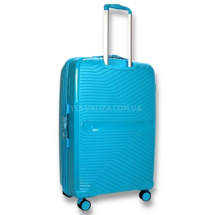 Валіза Airtex велика L поліпропілен бірюза 75х48х29см/95л/4.2кг, фото 5