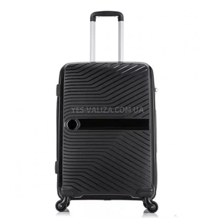 Чемодан Airtex средний M полипропилен чёрный 65х44х27(+5)см/81л/3.4кг, фото 3