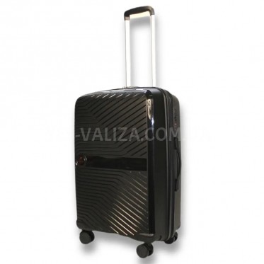 Валіза Airtex середня M поліпропілен чорна 65х44х27(+5)см/81л/3.4кг