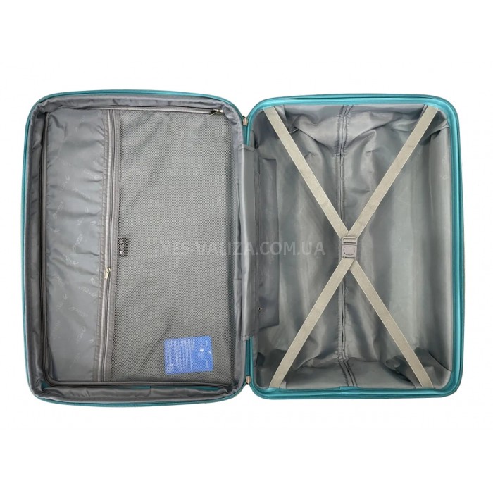 Чемодан средний M полипропилен бирюза 65х44х27+5/80л/3.4кг/Airtex 280, фото 7