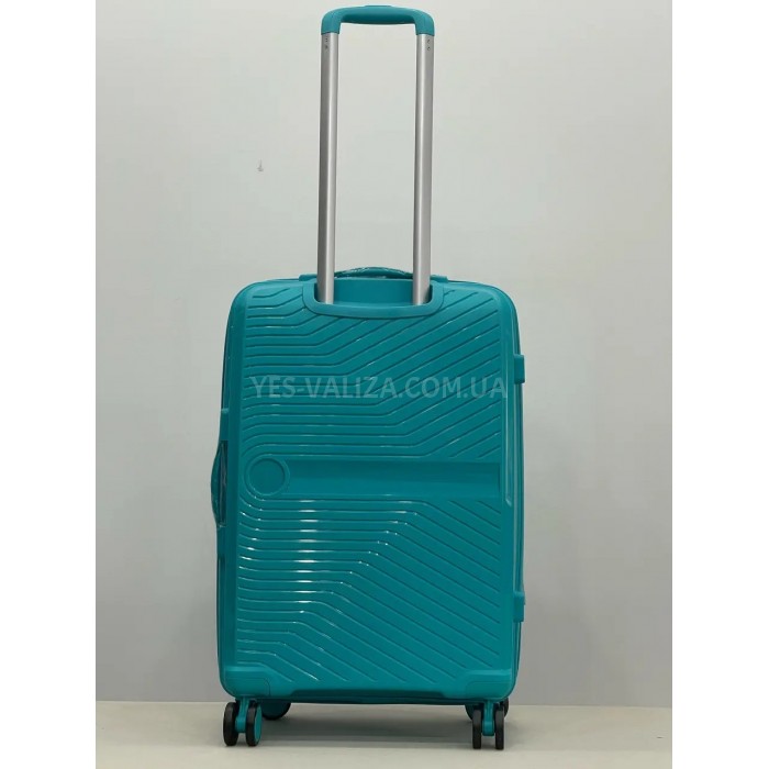 Валіза середня M поліпропілен бірюза 65х44х27+5см/80л/3.4кг/Airtex 280, фото 5