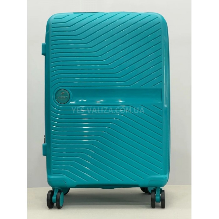 Валіза середня M поліпропілен бірюза 65х44х27+5см/80л/3.4кг/Airtex 280, фото 2