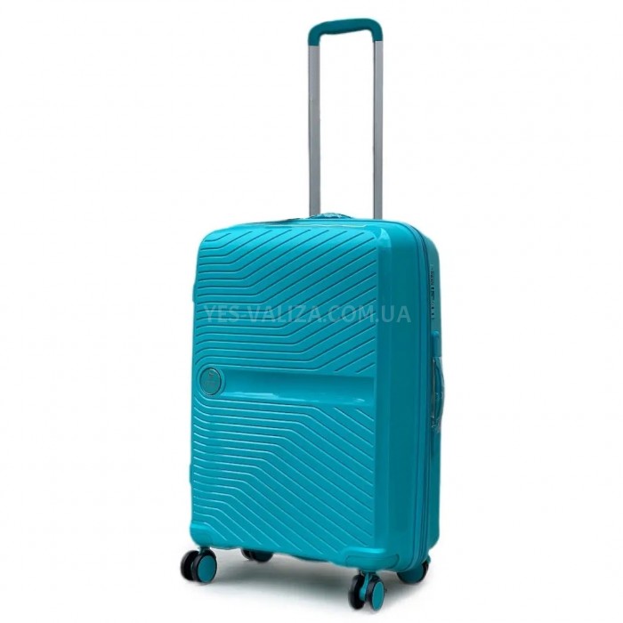 Чемодан средний M полипропилен бирюза 65х44х27+5/80л/3.4кг/Airtex 280, фото 1