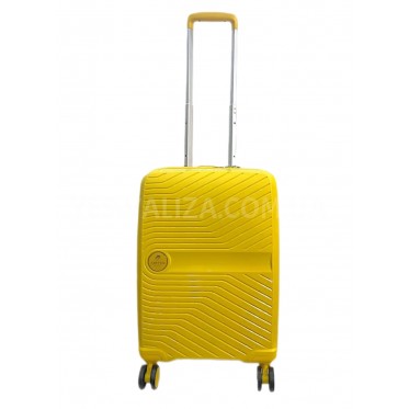 Валіза ручна поклажа S поліпропілен жовта 55х37х22/38л/2.6кг/Airtex280
