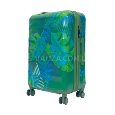 Валіза велика L полікарбонат зелена 77х51х32+5см/132л/4.8кг/Airtex 970