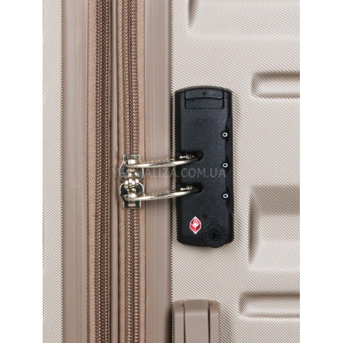 Валіза Франція середня M шампань 66х43х26(+5см/75л/3.7кг/Worldline 628, фото 8