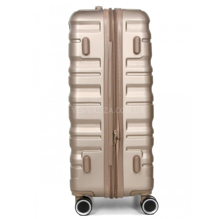 Чемодан Франция средний M шампань 66х43х26+5см/75л/3.7кг/Worldline 628, фото 5