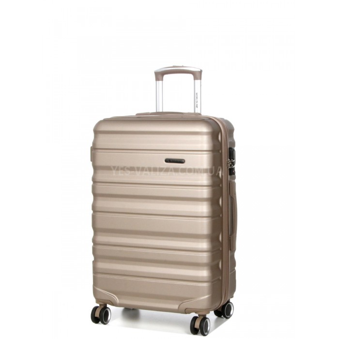 Чемодан Франция средний M шампань 66х43х26+5см/75л/3.7кг/Worldline 628, фото 2