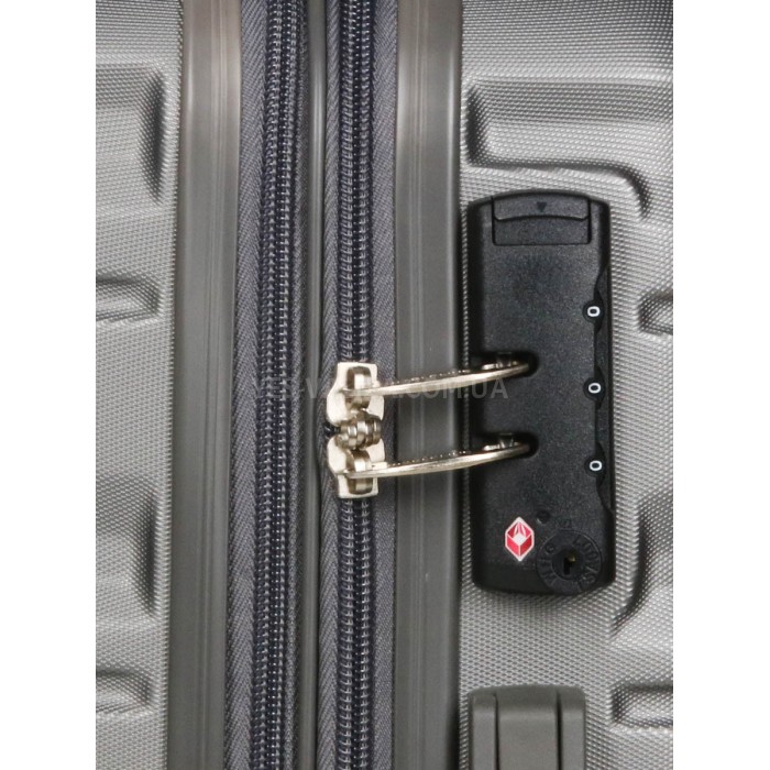 Чемодан ручная кладь S серый 55х35х20(+5)см/42л/2.8кг/Worldline 628, фото 9