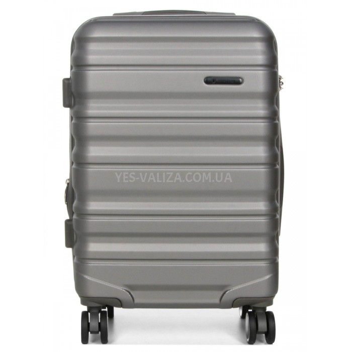 Валіза ручна поклажа S сіра 55х35х20(+5)см/42л/2.8кг/Worldline 628, фото 3