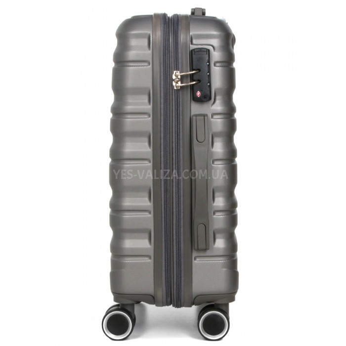 Валіза ручна поклажа S сіра 55х35х20(+5)см/42л/2.8кг/Worldline 628, фото 5