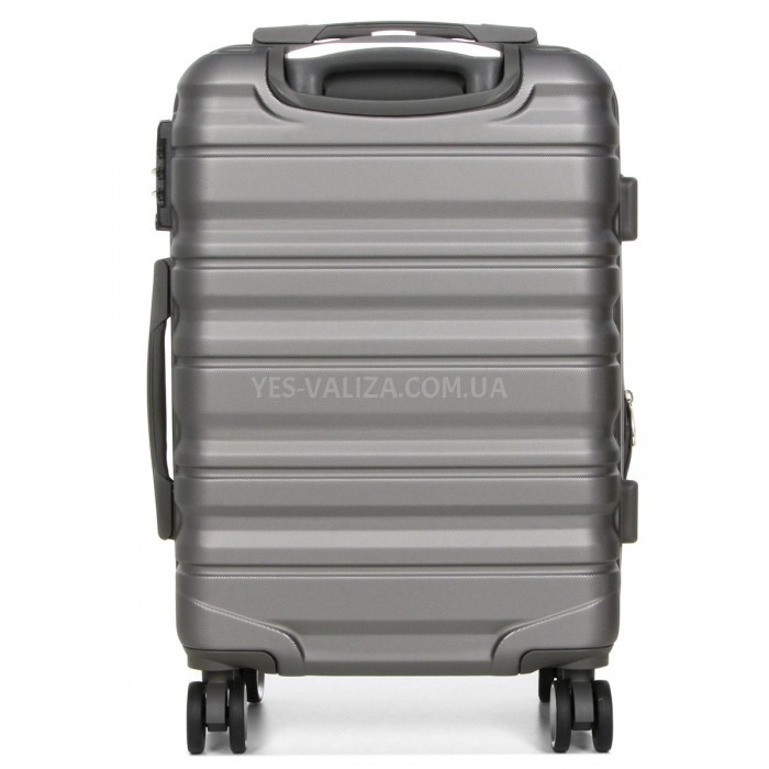 Чемодан ручная кладь S серый 55х35х20(+5)см/42л/2.8кг/Worldline 628, фото 4