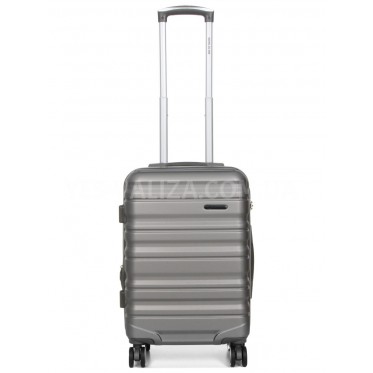Валіза ручна поклажа S сіра 55х35х20(+5)см/42л/2.8кг/Worldline 628