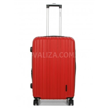 Валіза Франція середня M червона 66х42х26(+5см/74л/3.5кг/Worldline 623