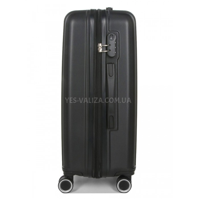 Чемодан Франция средний M чёрный 66х42х26(+5см/74л/3.5кг/Worldline 623, фото 6