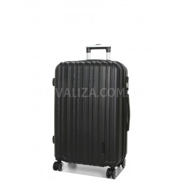 Валіза Франція середня M чорна 66х42х26(+5)см/74л/3.5кг/Worldline 623