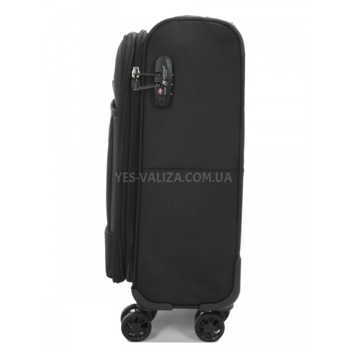 Чемодан ручная кладь S ткань чёрный 55х35х20+5см/38л/2.7кг/Airtex 832, фото 3