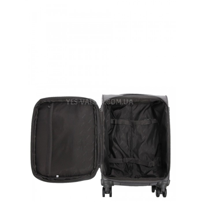 Валіза ручна поклажа S тканина чорна 55х35х20+5см/38л/2.7кг/Airtex 832, фото 8