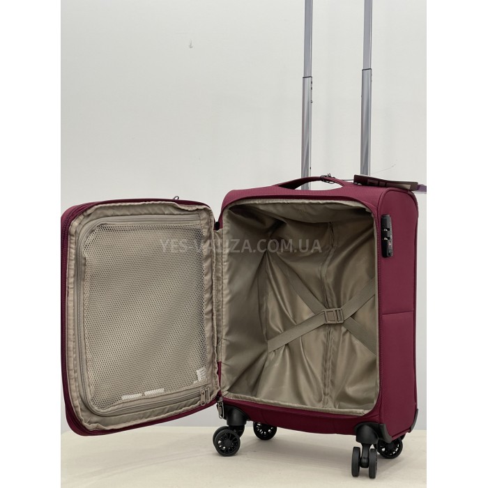 Валіза Airtex ручна поклажа S тканина червона 55х35х20(+5)см/42л/1.9кг, фото 9