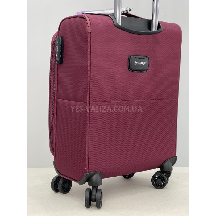 Валіза Airtex ручна поклажа S тканина червона 55х35х20(+5)см/42л/1.9кг, фото 6