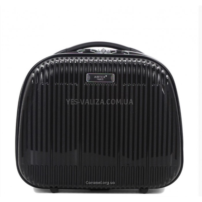 Кейс(ручна поклажа) Airtex поліпропілен чорний 37х31х17см/17л/1.1кг, фото 2