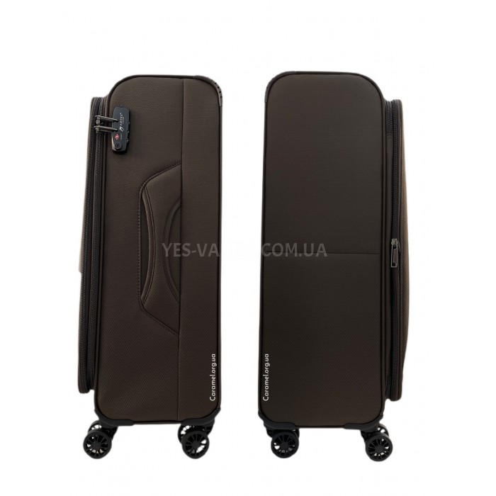 Валіза Airtex велика L тканина коричнева 75х47х30(+5)см/110л/2.9кг, фото 3