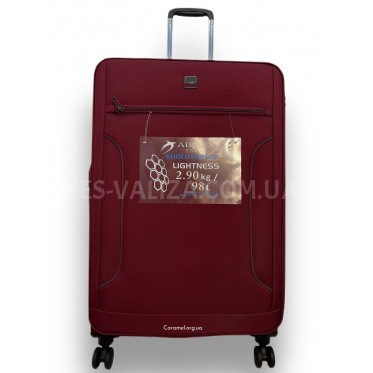 Чемодан Airtex большой L ткань красный 75х47х30(+5)см/110л/2.9кг