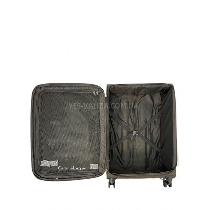 Валіза Airtex середня M тканина коричнева 67х42х27(+5)см/80л/2.4кг, фото 6