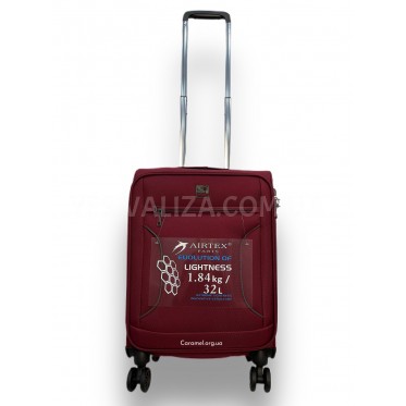 Чемодан Airtex ручная кладь S ткань красный 55х35х20(+5)см/42л/1.9кг