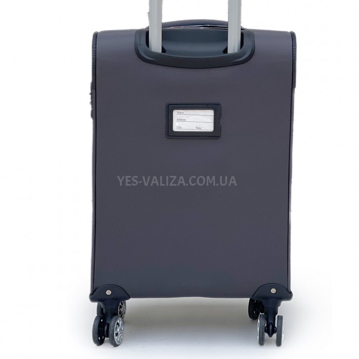 Валіза Airtex ручна поклажа S тканина сіра 55х35х20(+5)см/42л/2.1кг, фото 4