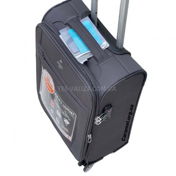 Чемодан Airtex ручная кладь S ткань серый 55х35х20(+5)см/42л/2.1кг, фото 6