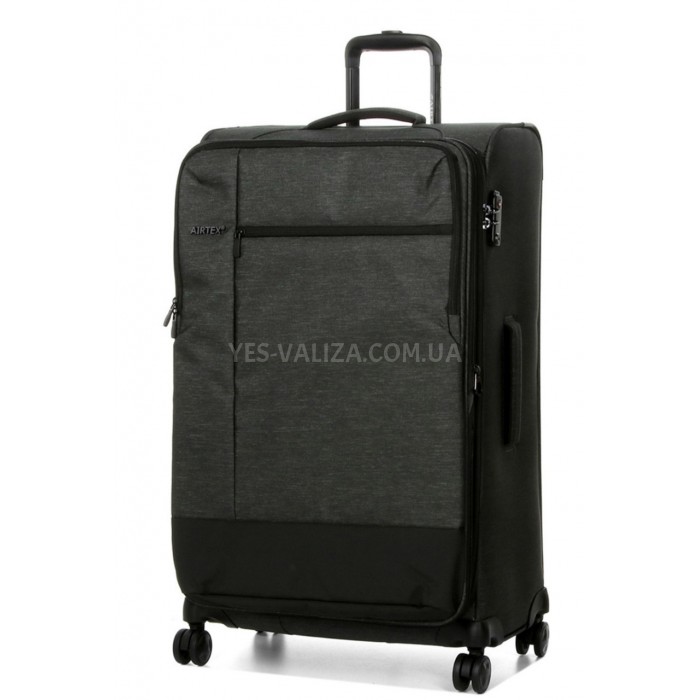 Чемодан Airtex большой L ткань серый 79х48х32(+5)см/127л/4.8кг, фото 1
