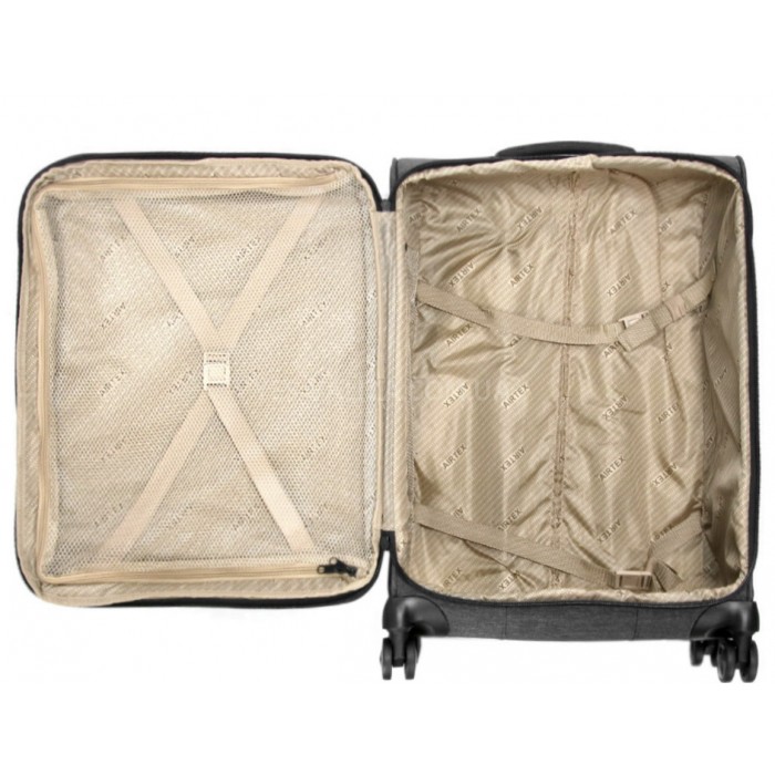 Чемодан Airtex средний M ткань серый 66х44х29(+5)см/88л/3кг, фото 10