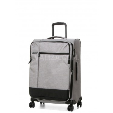Валіза Airtex середня M тканина св.сіра 66х44х29(+5)см/88л/3кг