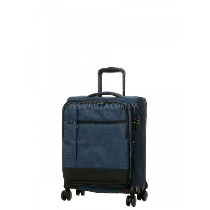 Валіза Airtex мала S тканина синя 54х40х23(+5)см/50л/2.8кг, фото 1