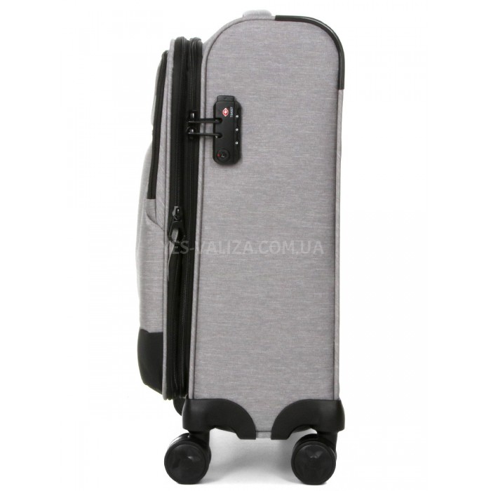 Валіза Airtex мала S тканина св.сіра 54х40х23(+5)см/50л/2.8кг, фото 4