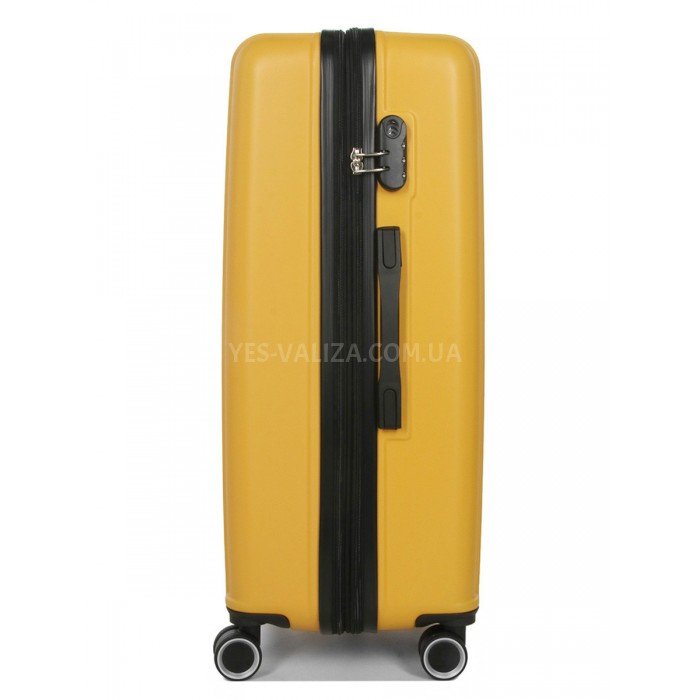 Валіза Франція велика L жовта 76х49х31+5/110л/4.3кг/Worldline 623, фото 4