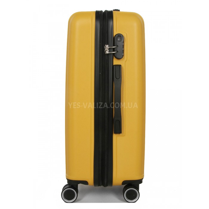 Чемодан Франция средний M жёлтый 66х42х26(+5см/74л/3.5кг/Worldline 623, фото 4