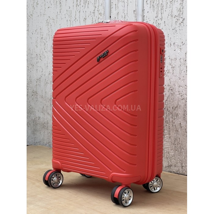Валіза Airtex ручна поклажа S поліпропілен червона55х37х22см/38л/2.5кг, фото 5