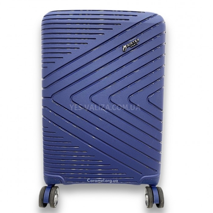 Валіза Airtex ручна поклажа S поліпропілен синя 55х37х22см/38л/2.5кг, фото 2