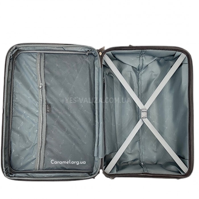 Валіза Airtex ручна поклажа S поліпропілен сіра 55х37х22см/38л/2.5кг, фото 6