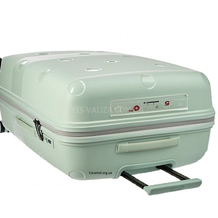 Валіза Airtex велика L поліпропілен зелена 77х52х31(+5)см/130л/4.6кг, фото 5