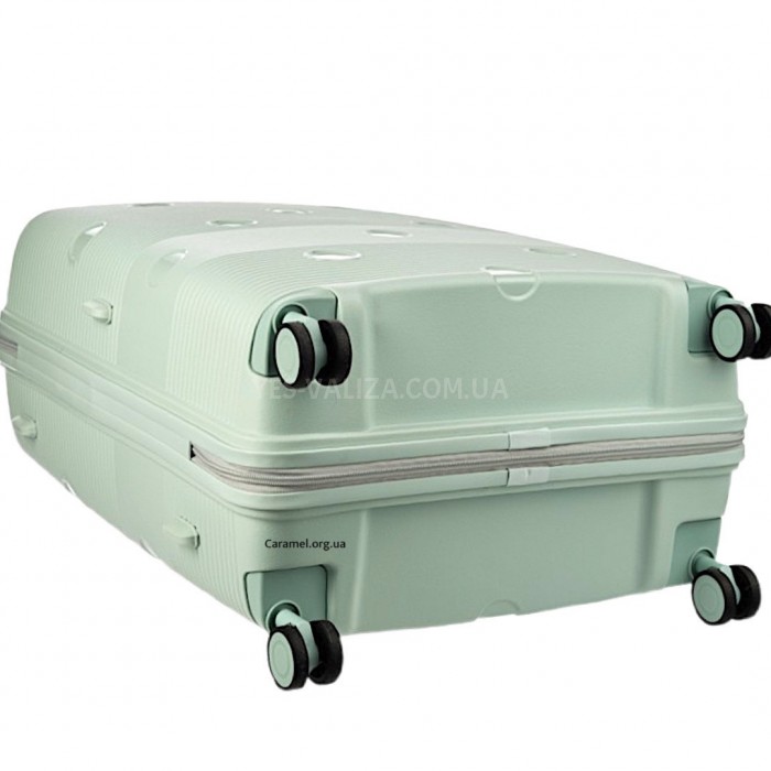 Валіза Airtex велика L поліпропілен зелена 77х52х31(+5)см/130л/4.6кг, фото 6