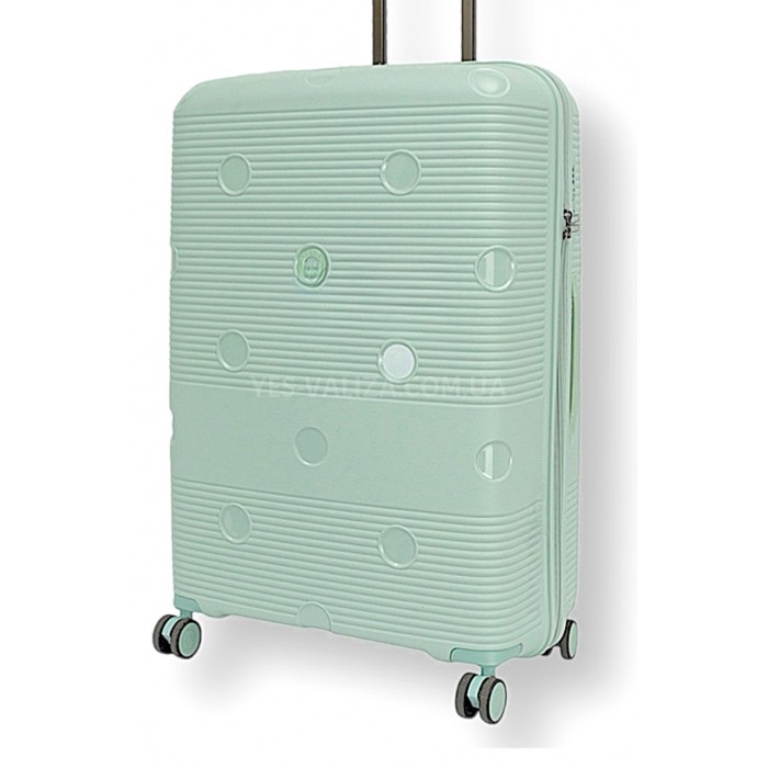 Валіза Airtex велика L поліпропілен зелена 77х52х31(+5)см/130л/4.6кг, фото 1